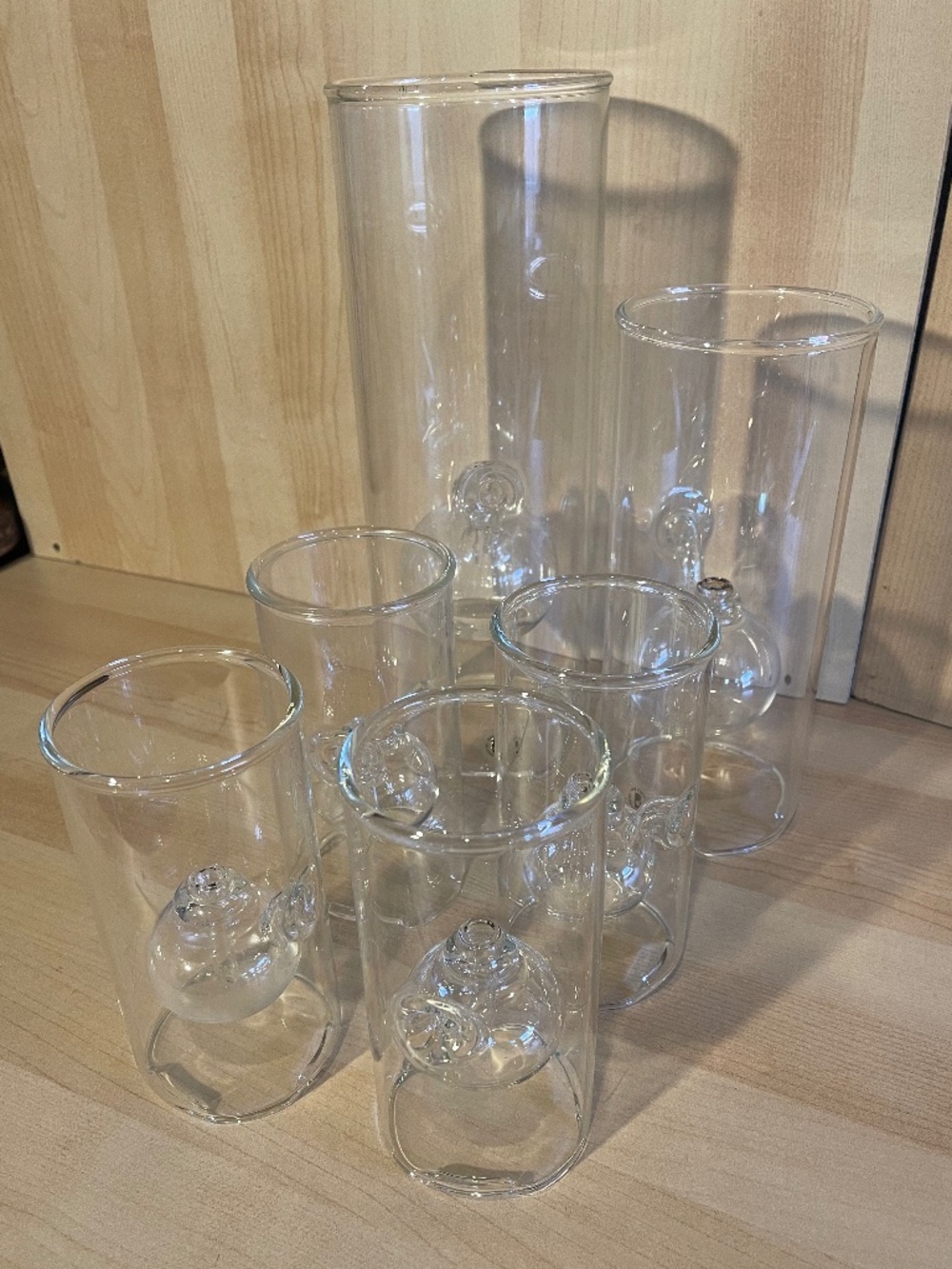 Wolfard Glass Oil Lamp Handblown Bundle